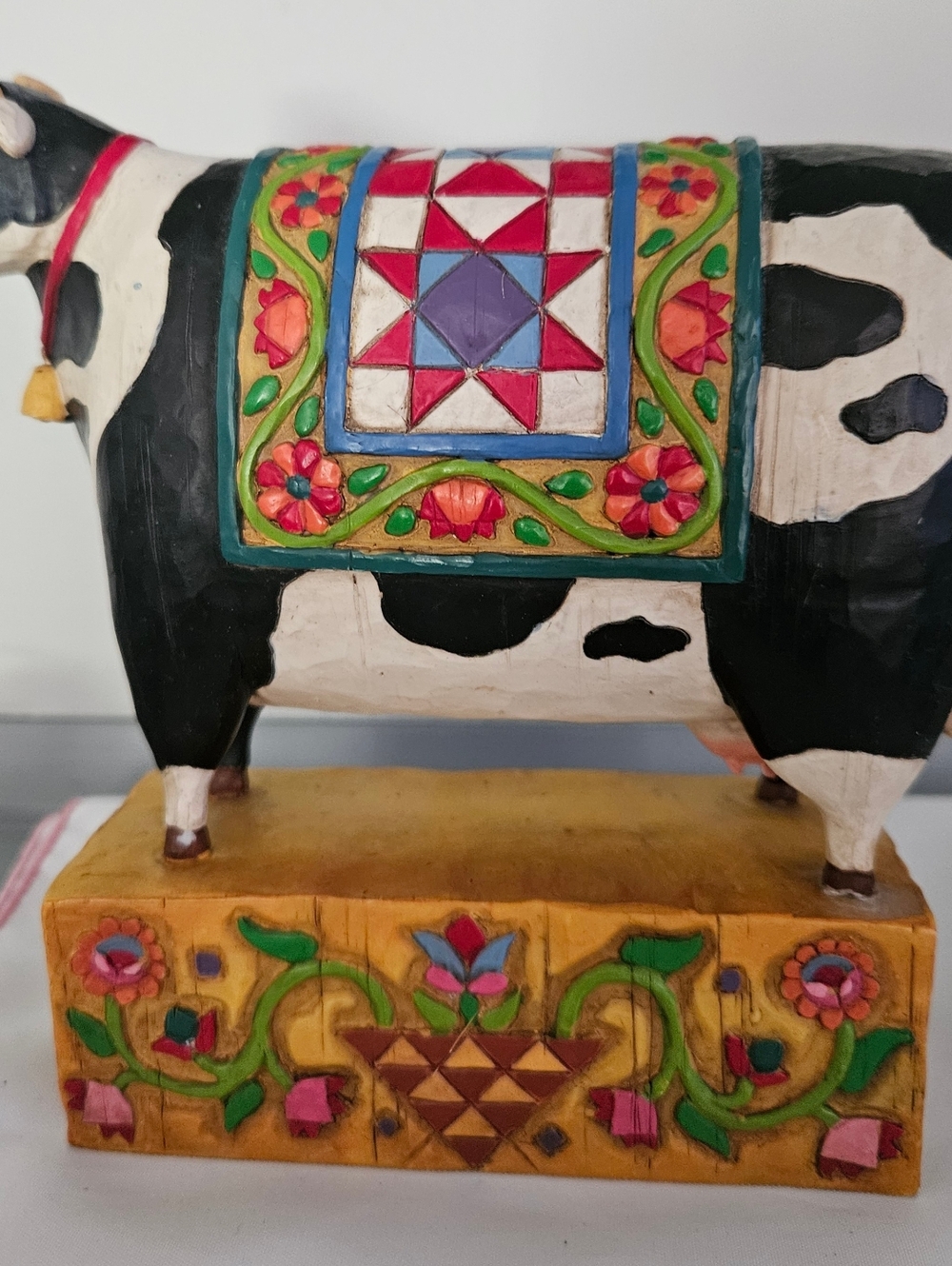 Jim Shore Heartwood Creek Patchwork Cow Figurine
